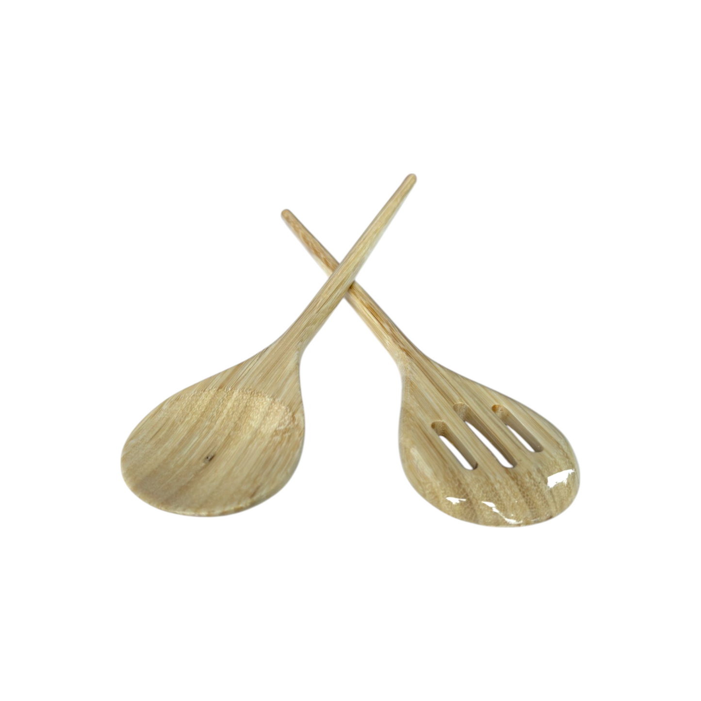 Refined Bamboo Salad Servers