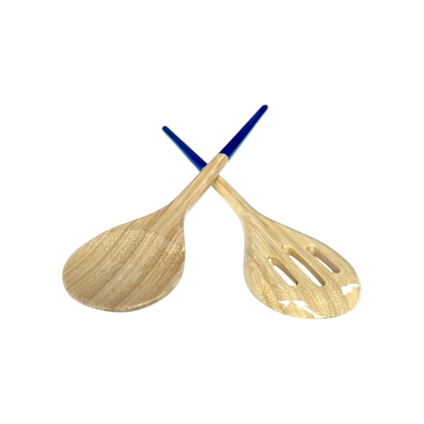 Refined Bamboo Salad Servers