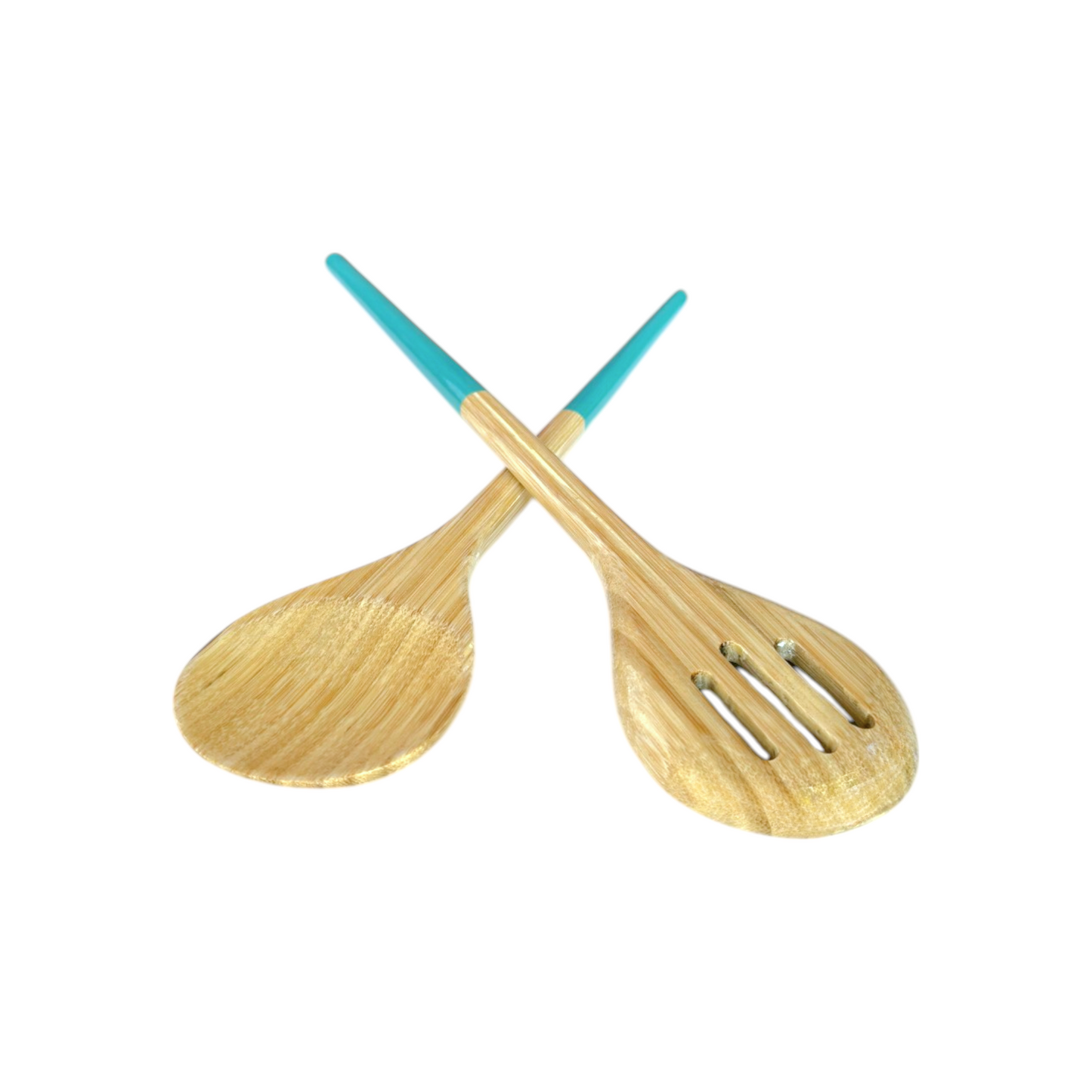 Refined Bamboo Salad Servers