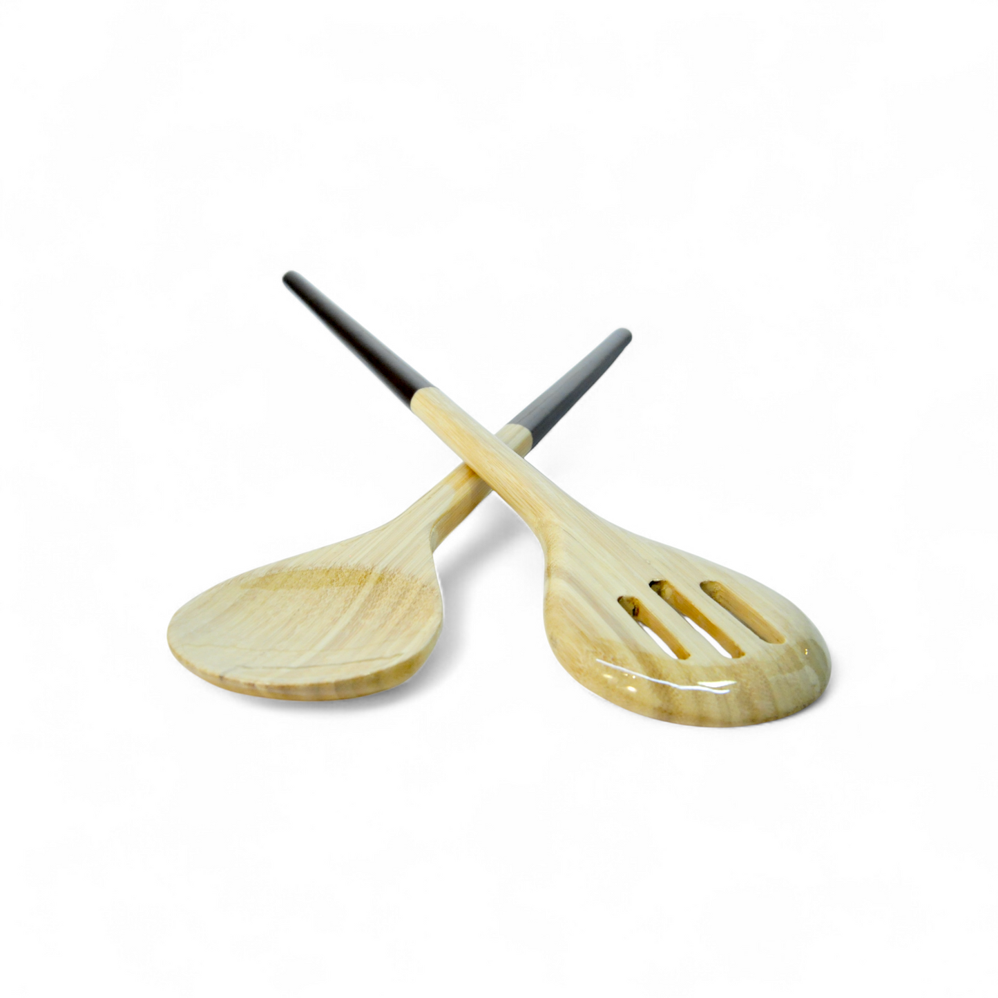Refined Bamboo Salad Servers