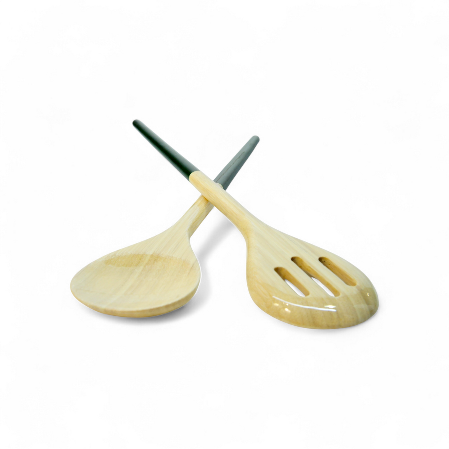Refined Bamboo Salad Servers