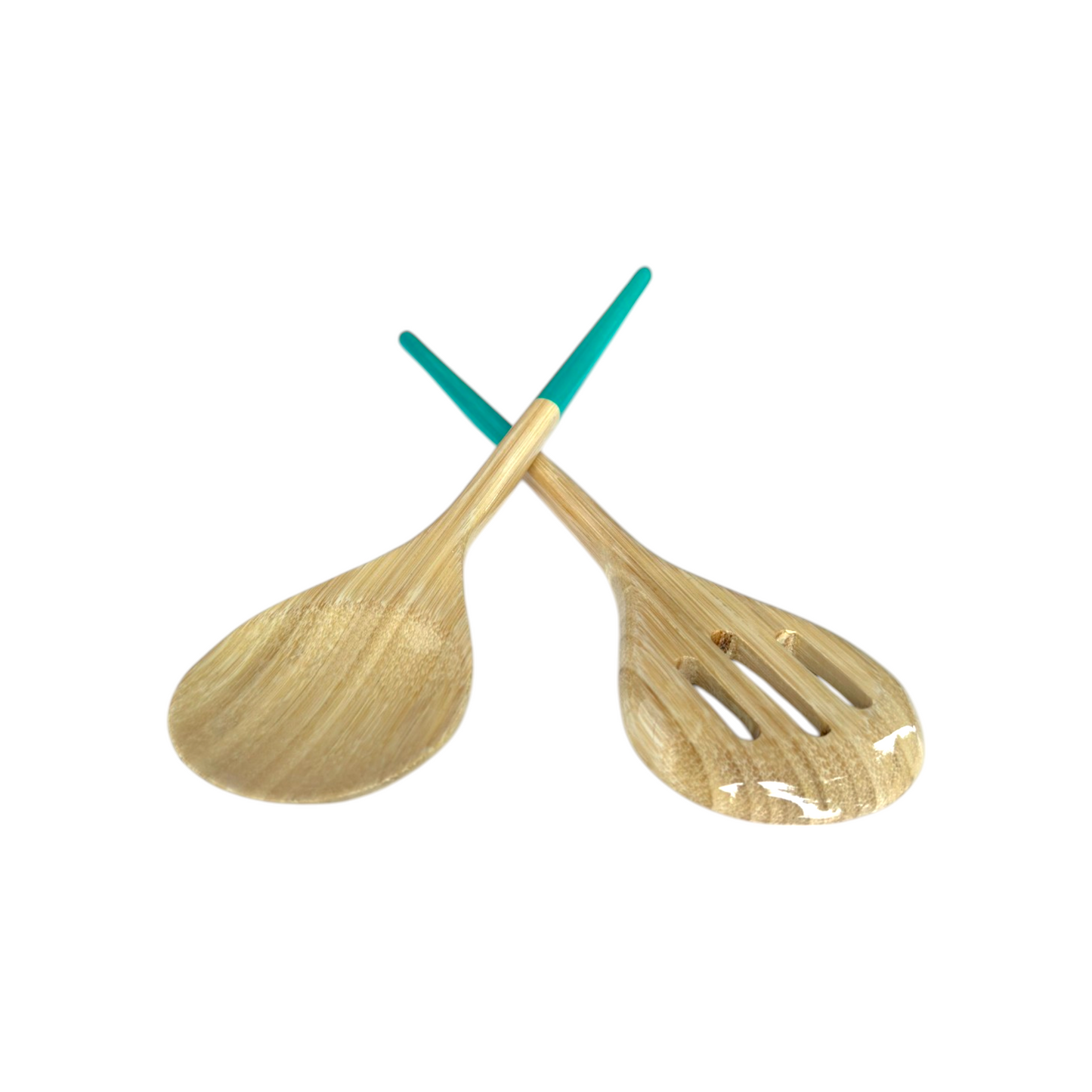 Refined Bamboo Salad Servers