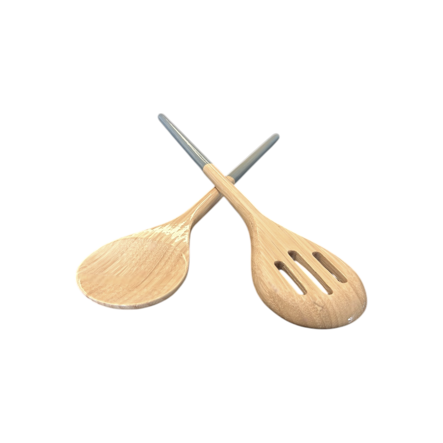 Refined Bamboo Salad Servers