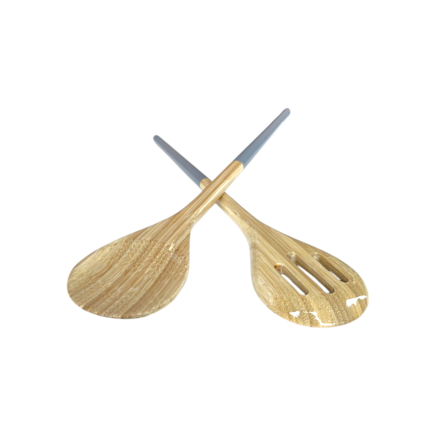 Refined Bamboo Salad Servers