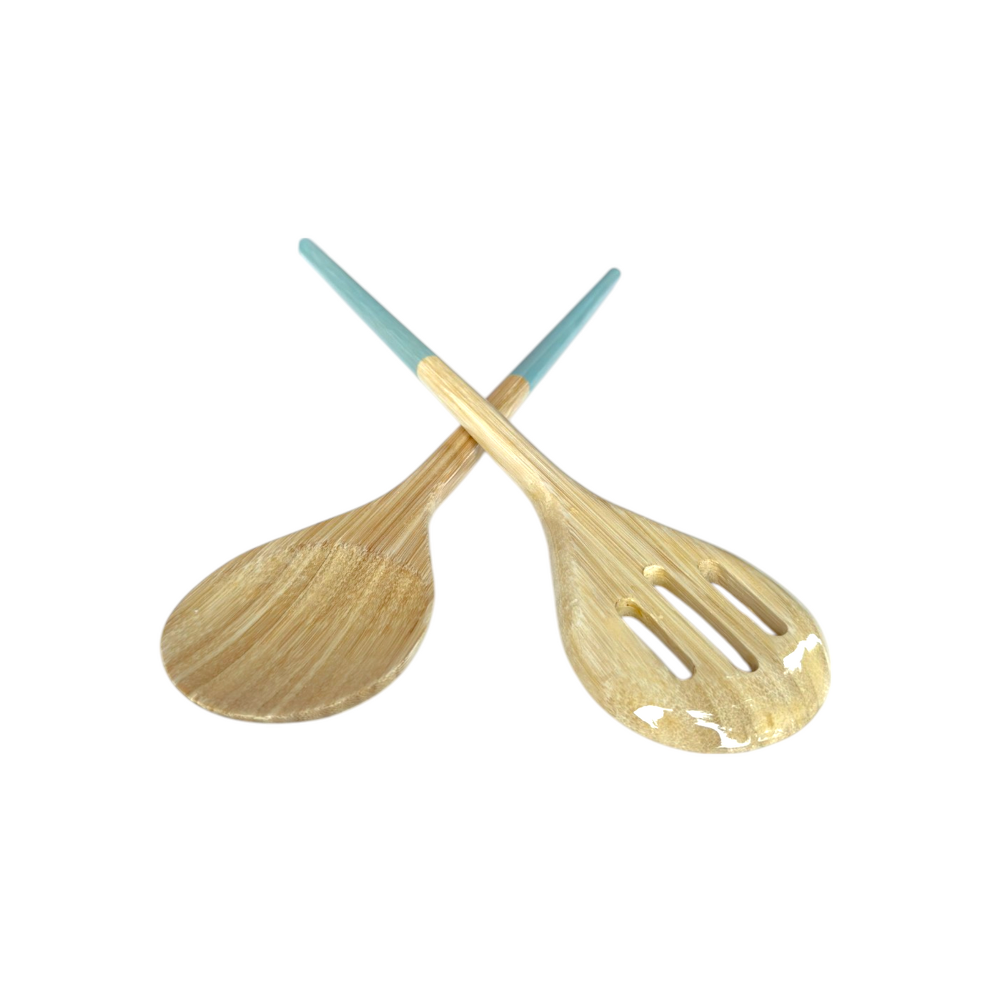 Refined Bamboo Salad Servers