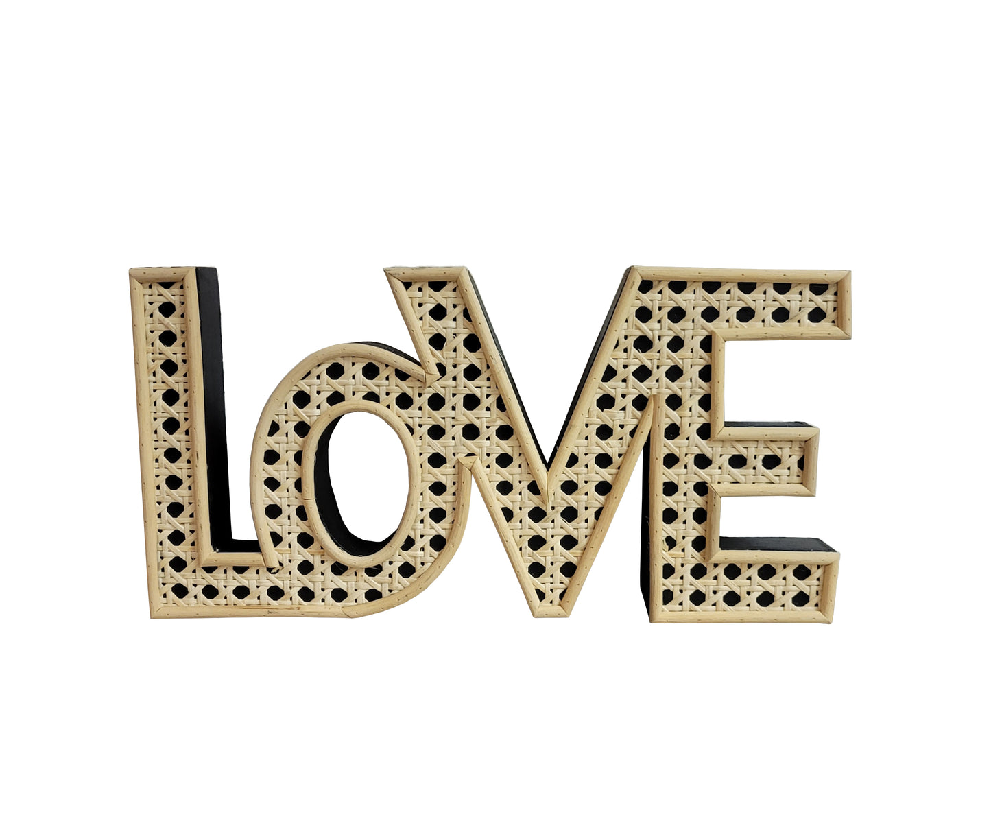 Rattan Love Sign
