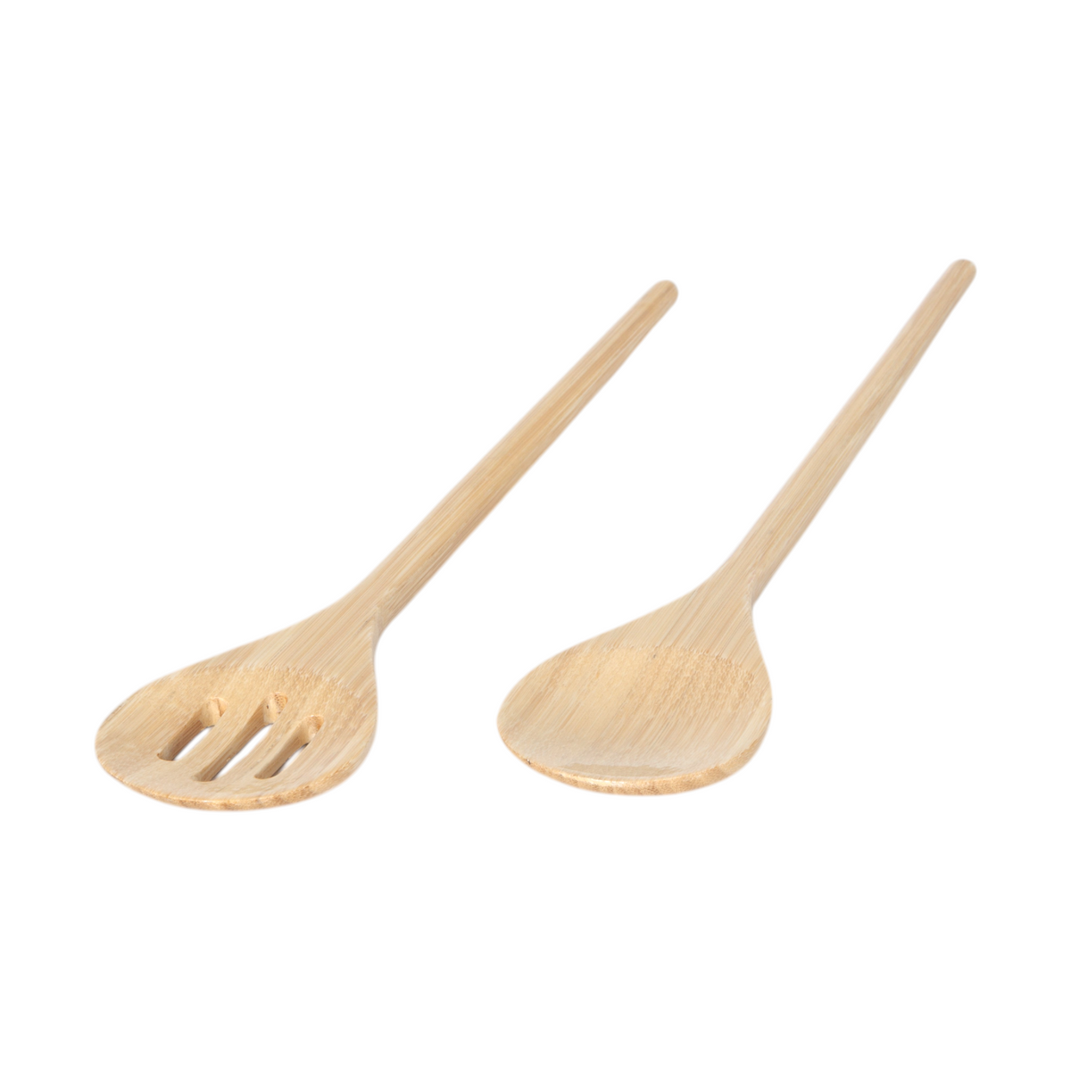 Refined Bamboo Salad Servers