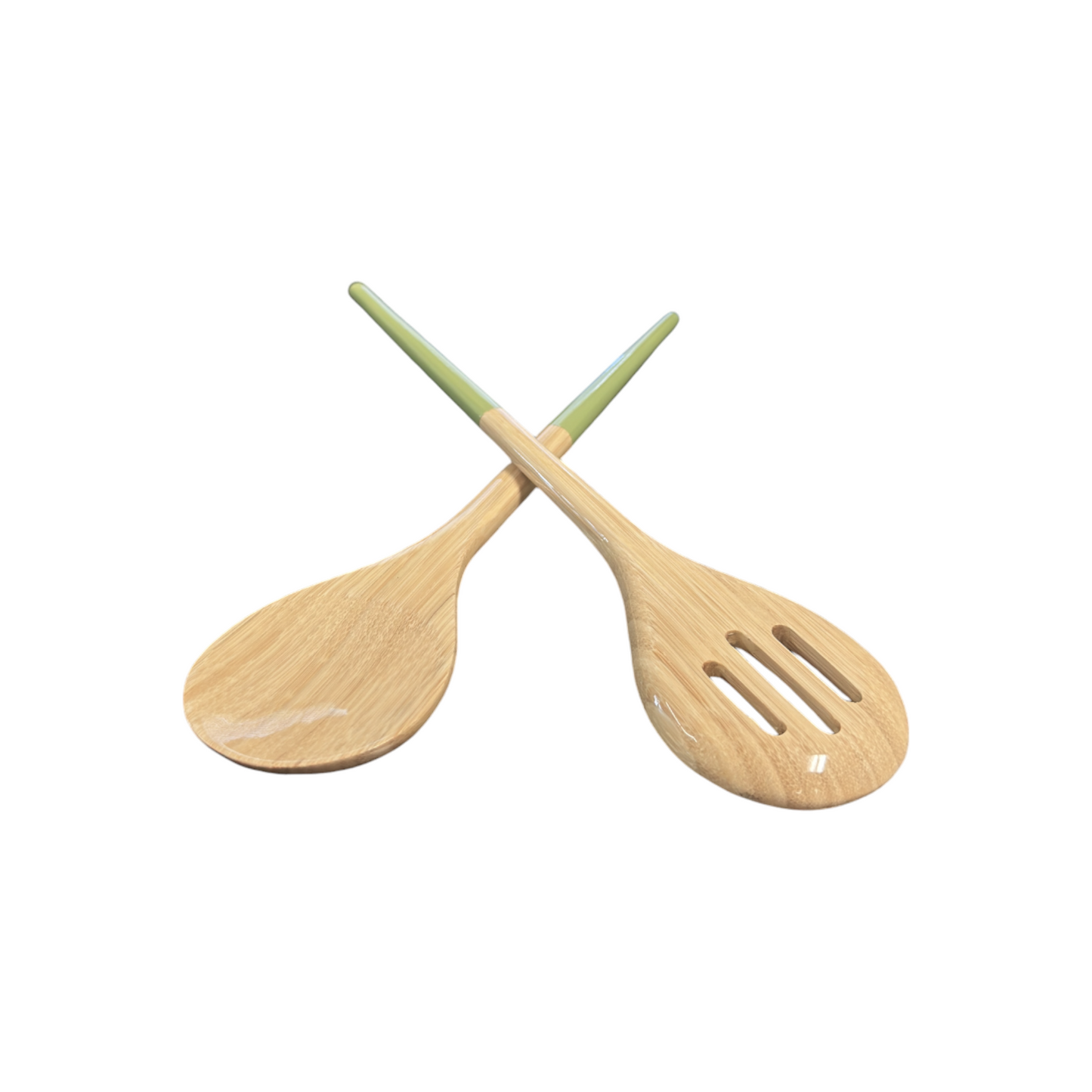 Refined Bamboo Salad Servers