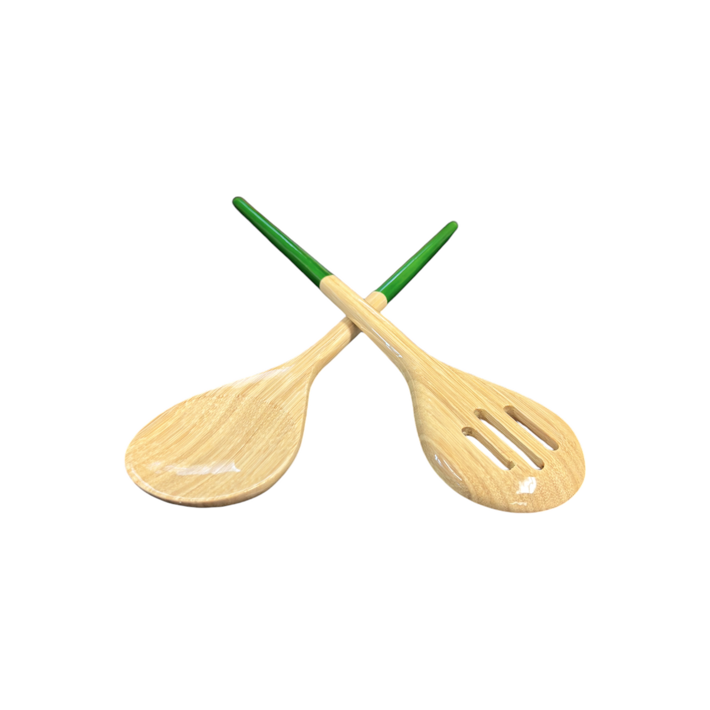 Refined Bamboo Salad Servers