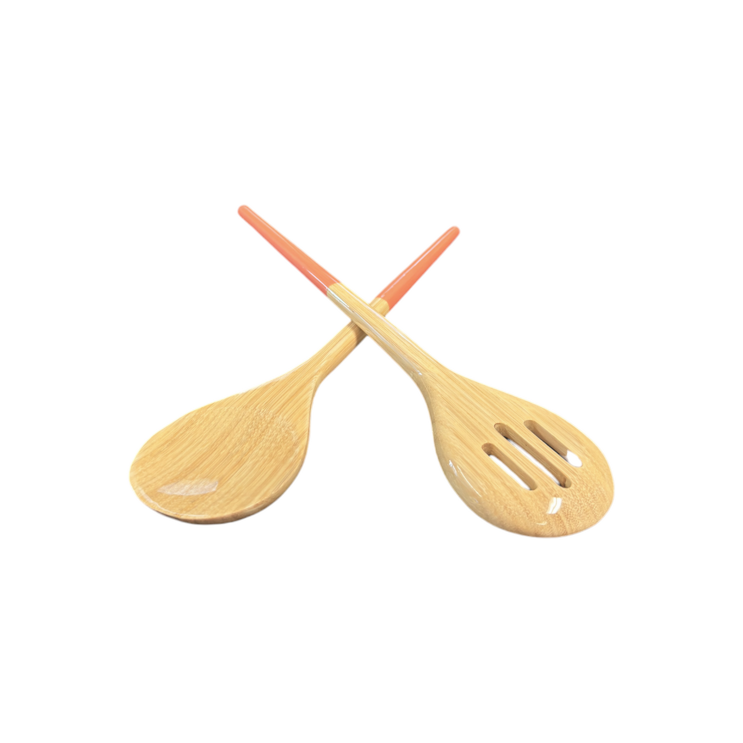 Refined Bamboo Salad Servers