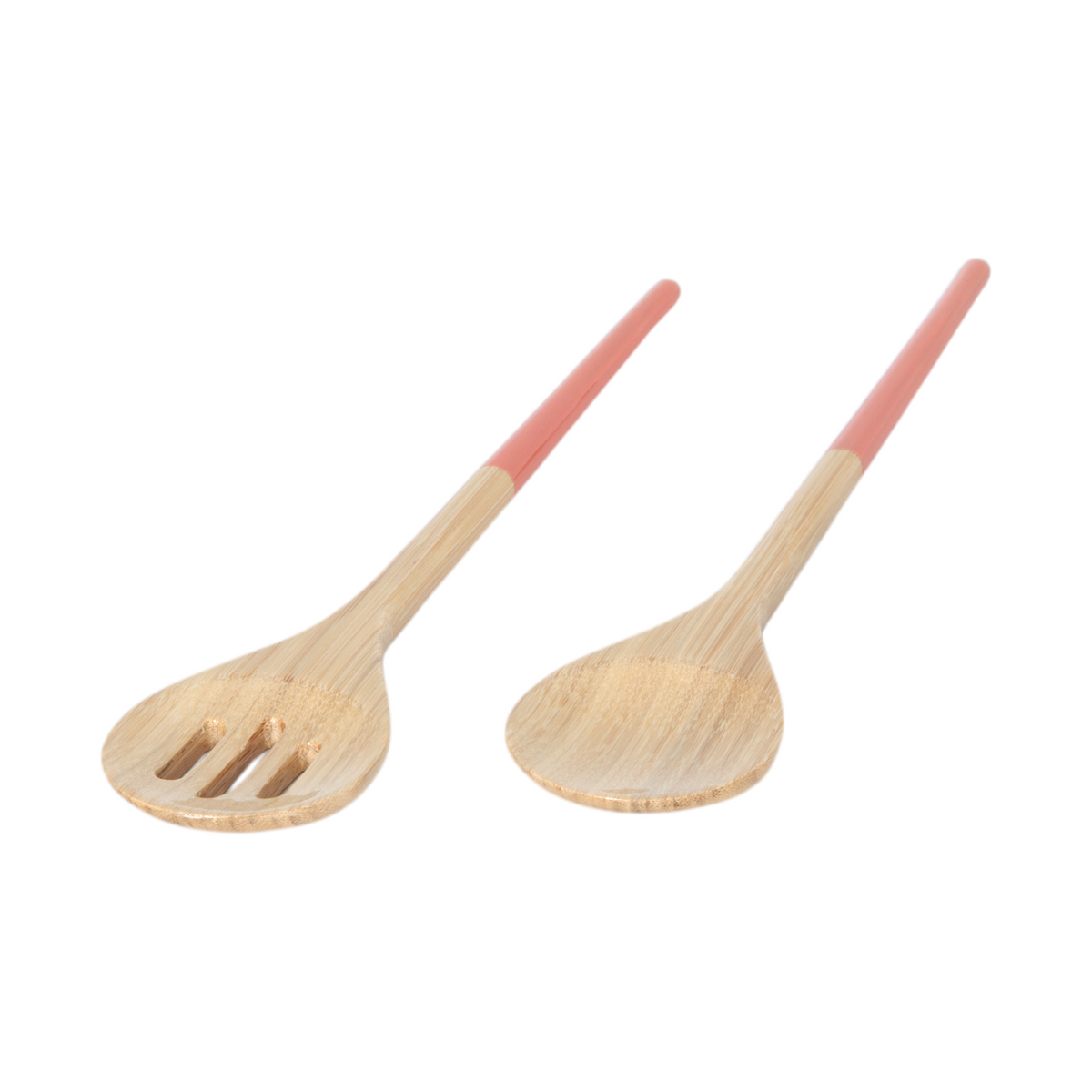 Refined Bamboo Salad Servers