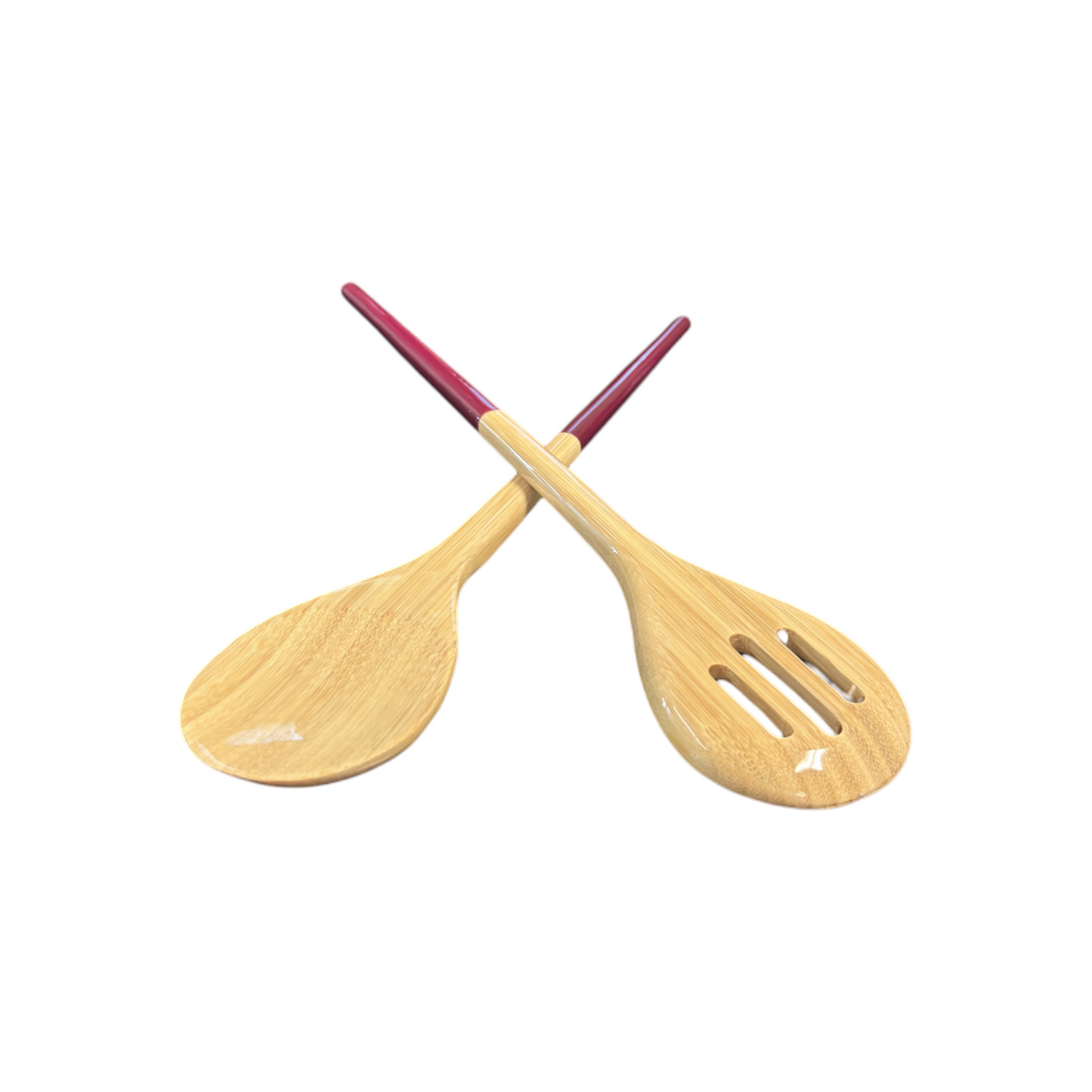 Refined Bamboo Salad Servers