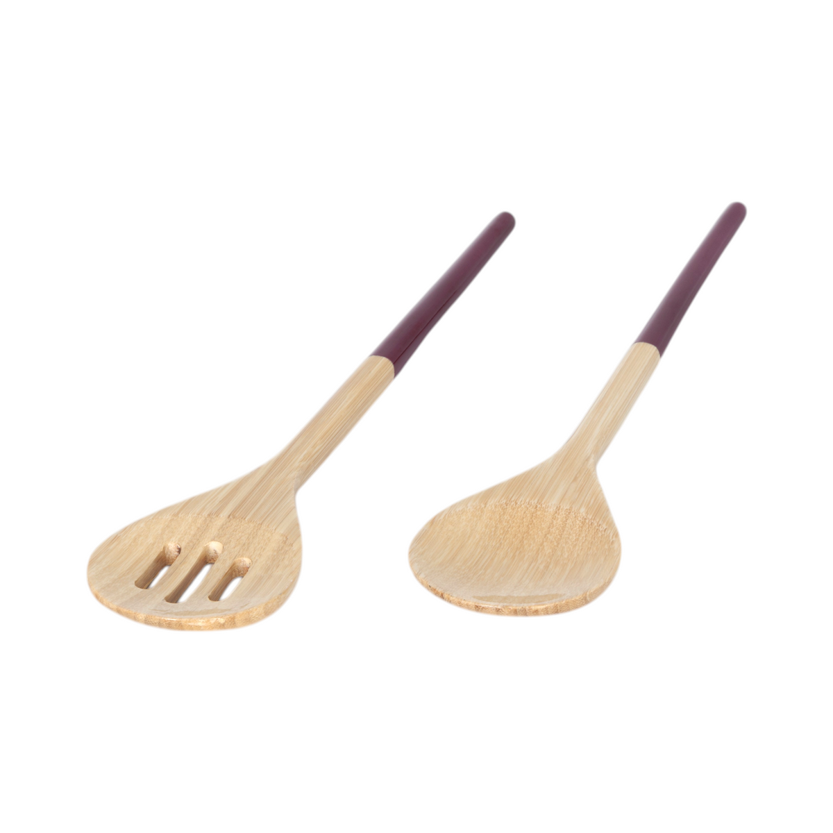 Refined Bamboo Salad Servers