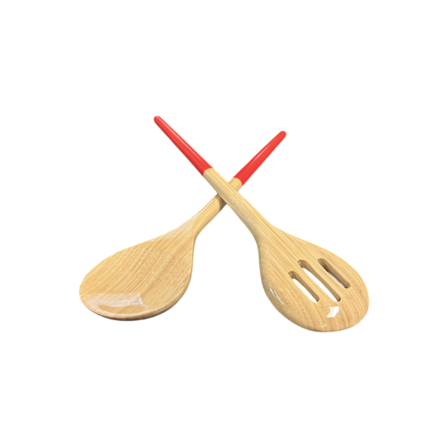 Refined Bamboo Salad Servers