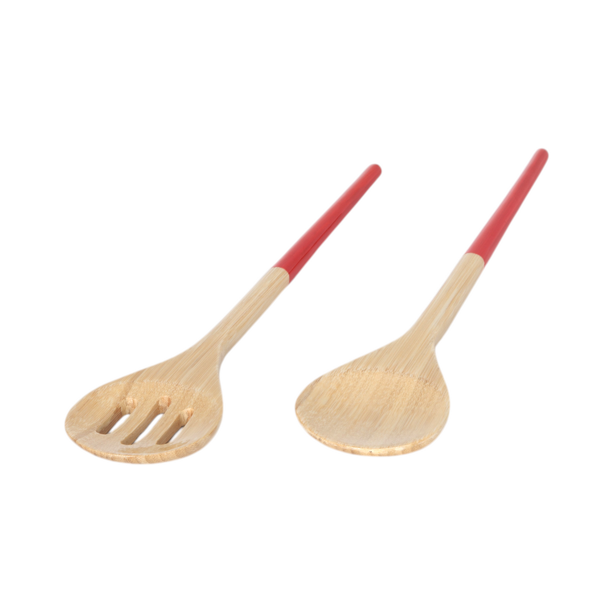 Refined Bamboo Salad Servers