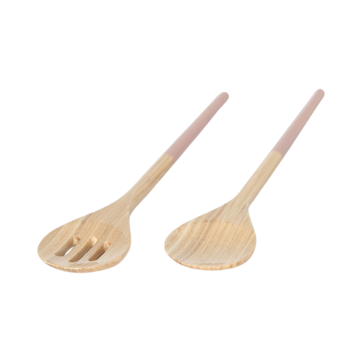 Refined Bamboo Salad Servers