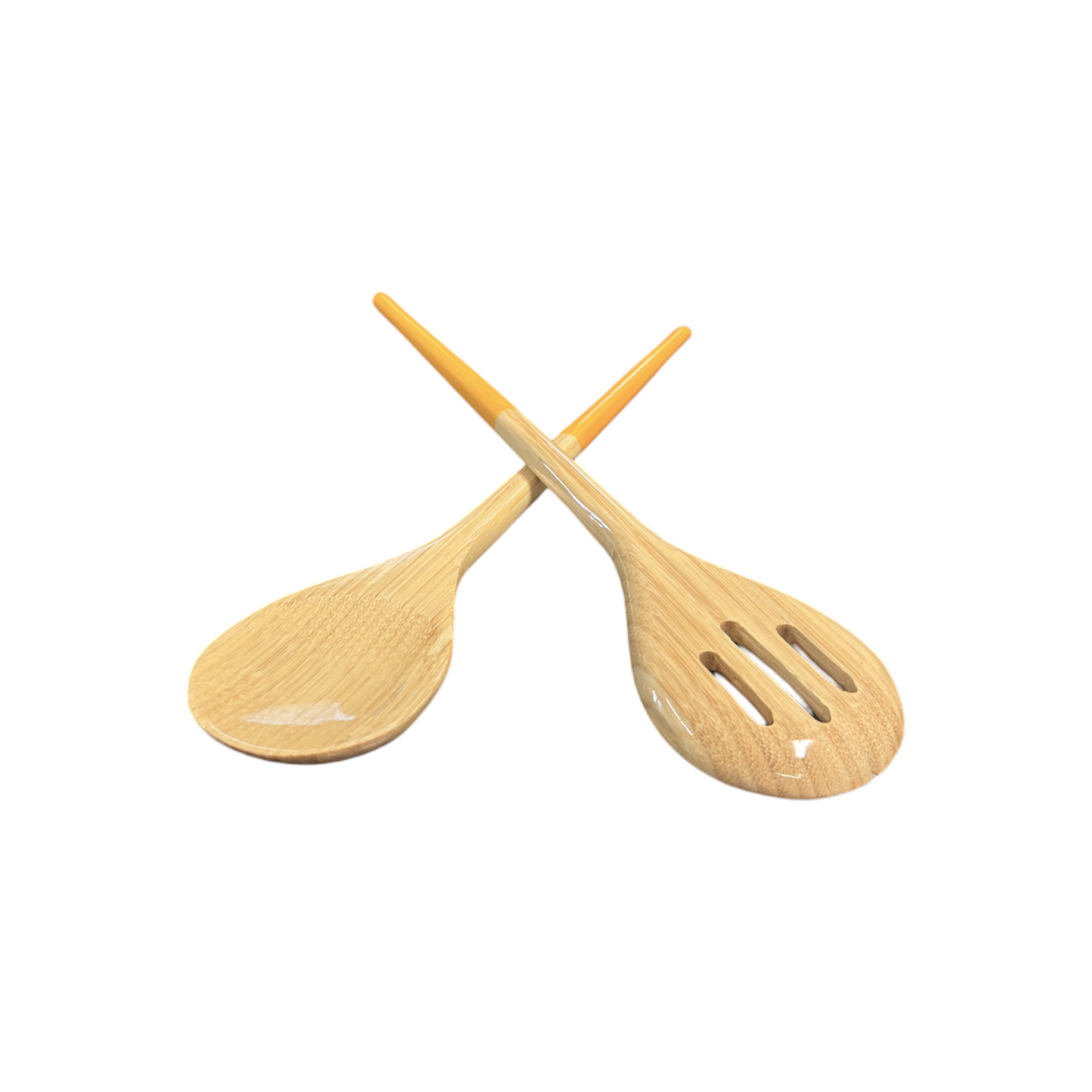 Refined Bamboo Salad Servers