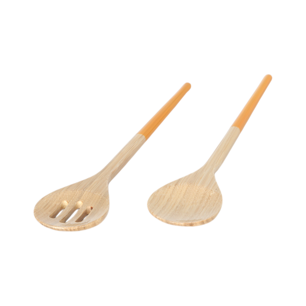 Refined Bamboo Salad Servers