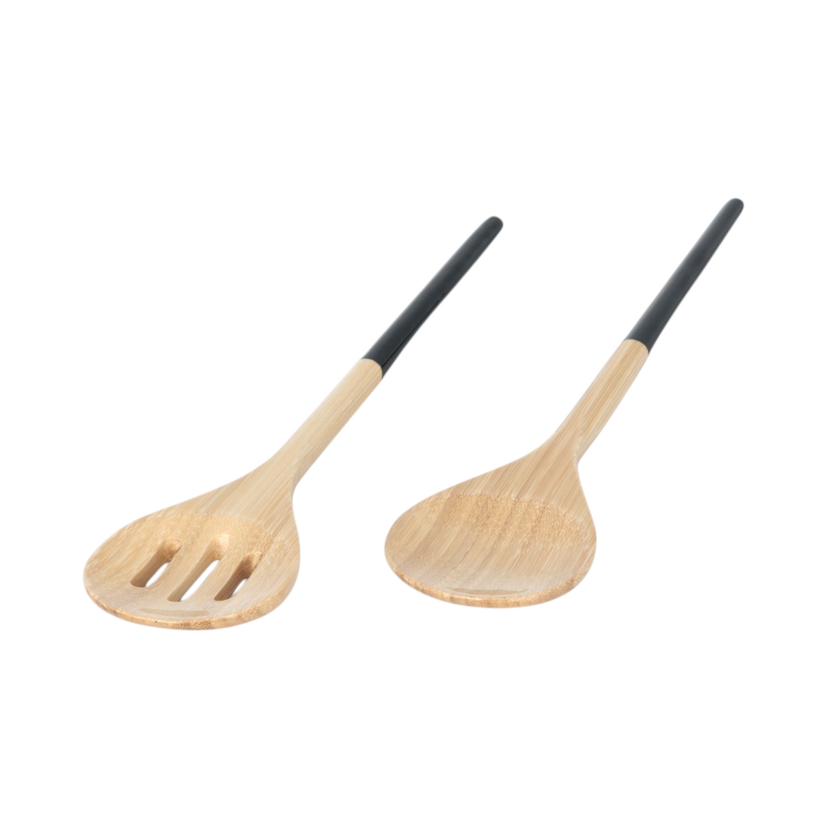Refined Bamboo Salad Servers