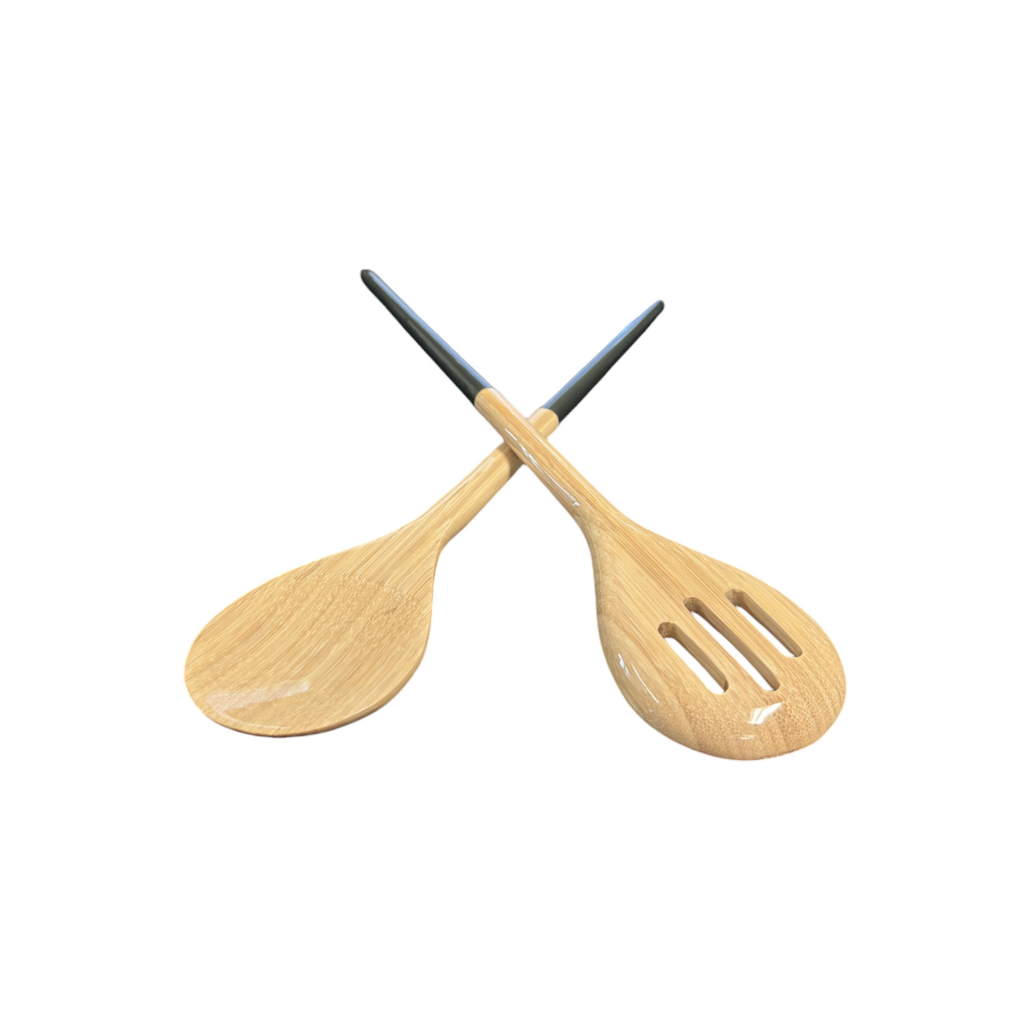 Refined Bamboo Salad Servers