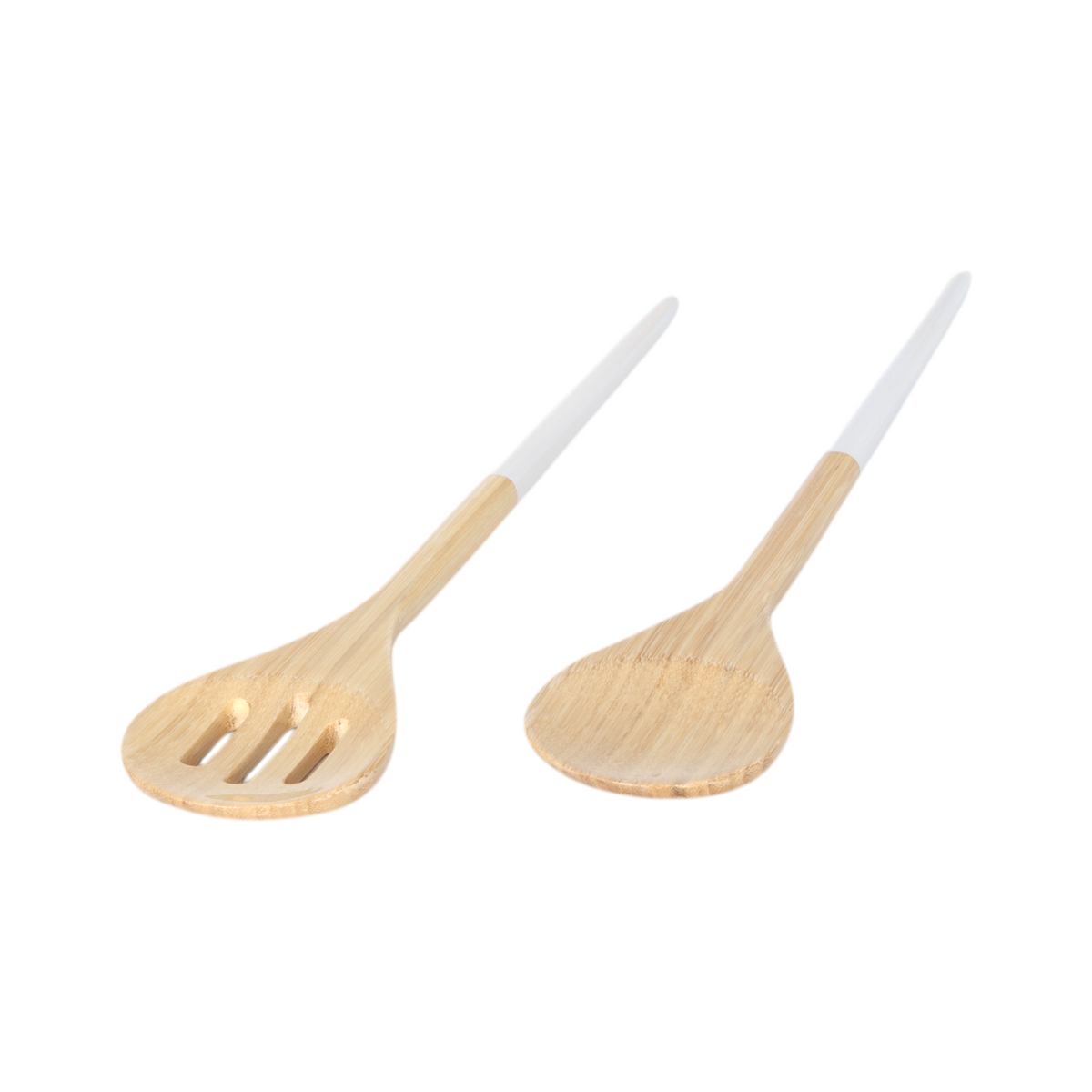 Refined Bamboo Salad Servers