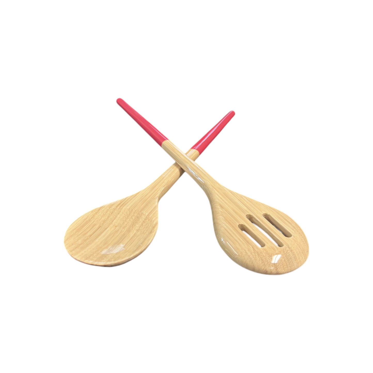 Refined Bamboo Salad Servers