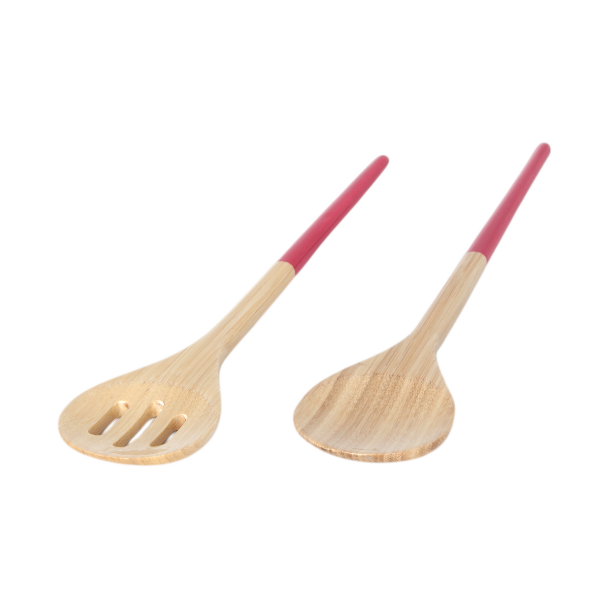 Refined Bamboo Salad Servers