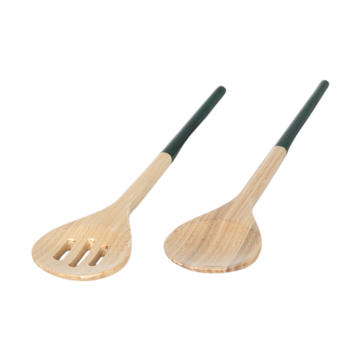 Refined Bamboo Salad Servers