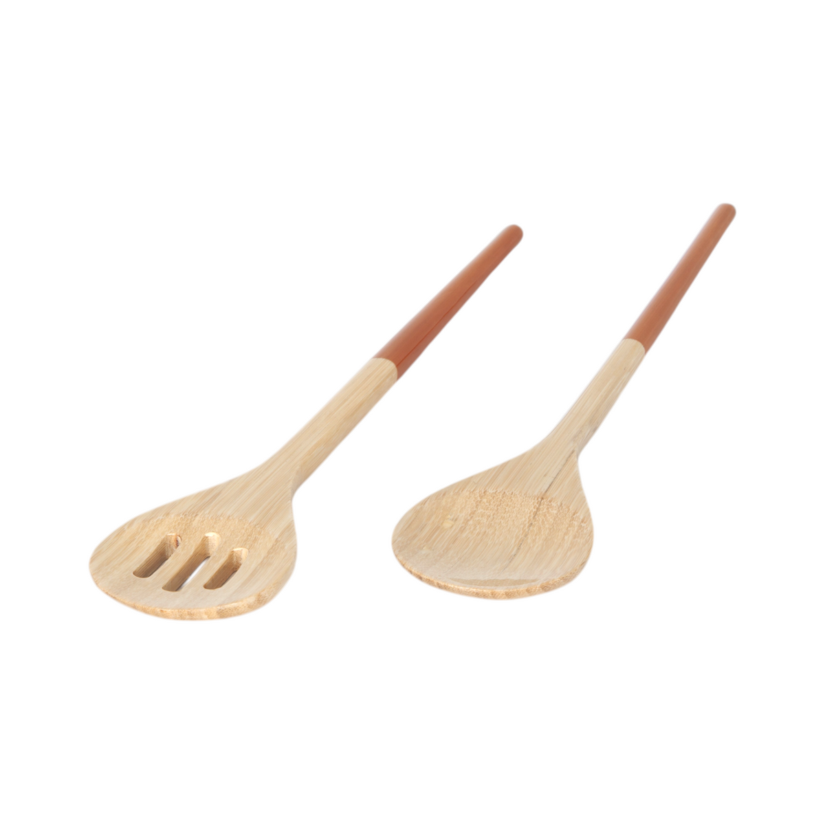 Refined Bamboo Salad Servers