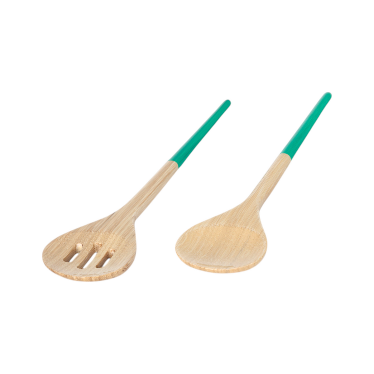Refined Bamboo Salad Servers