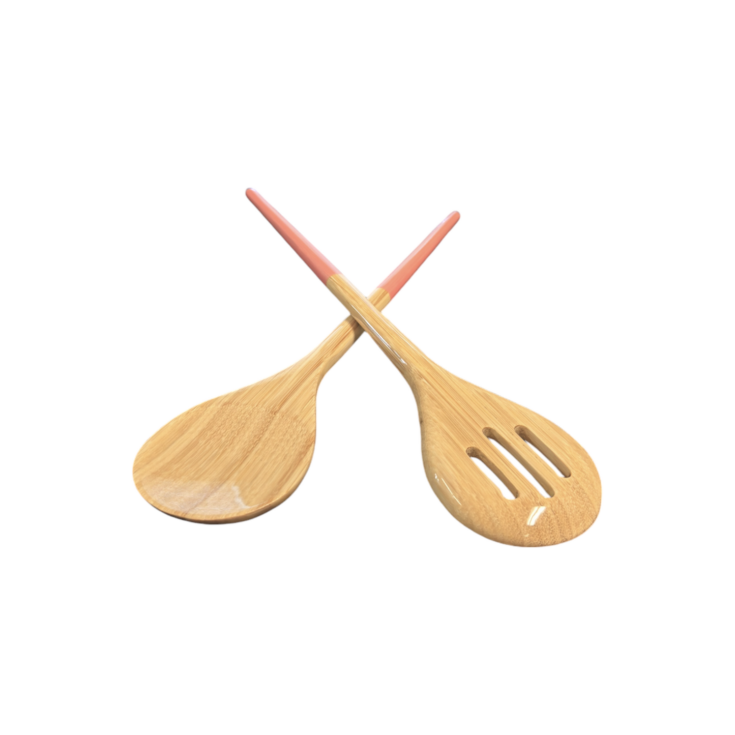 Refined Bamboo Salad Servers