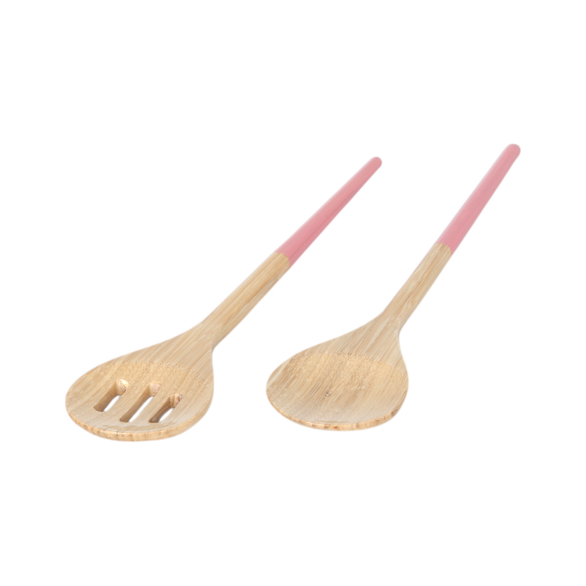 Refined Bamboo Salad Servers