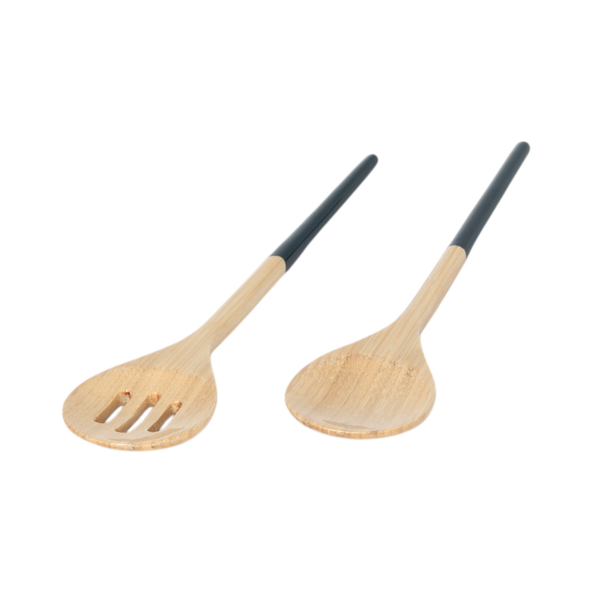 Refined Bamboo Salad Servers