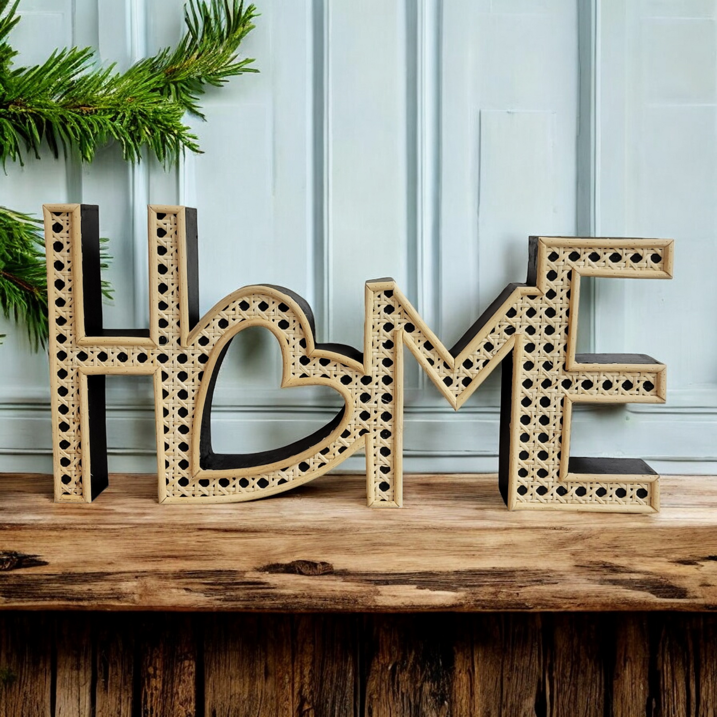 Rattan Home Sign