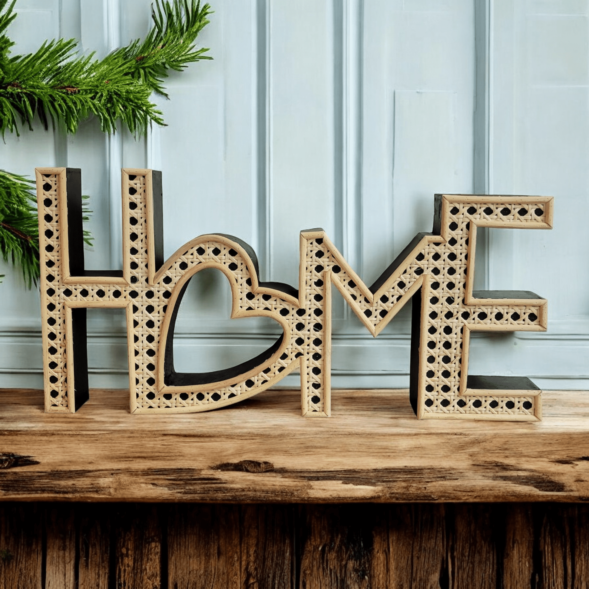 Rattan Home Sign – albert L. (punkt) USA